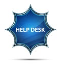 Help Desk magical glassy sunburst blue button