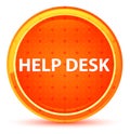Help Desk Natural Orange Round Button Royalty Free Stock Photo