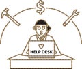 Help Desk Royalty Free Stock Photo