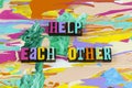 Help each other kindness charity trust faith hope love