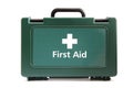 Medical green first aid box Royalty Free Stock Photo