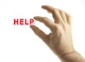 Help in Hand Royalty Free Stock Photo