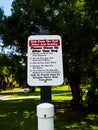 Help Keep The Park Clean Metal Sign