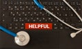help key on the keyboard. help request concept. Royalty Free Stock Photo