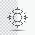 help, lifebuoy, lifesaver, save, support Line Icon on Transparent Background. Black Icon Vector Illustration Royalty Free Stock Photo