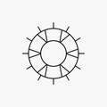 help, lifebuoy, lifesaver, save, support Line Icon. Vector isolated illustration
