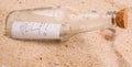 HELP Message In A Bottle I Royalty Free Stock Photo