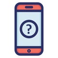Help, mobile Isolated Vector icon which can easily modify or edit Royalty Free Stock Photo