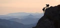Help mountaineering & peak performance Royalty Free Stock Photo