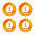 Help point sign icon. Information symbol.