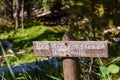 Help prevent erosion sign posted along the Grand Canyon area of Yellowstone Park Royalty Free Stock Photo