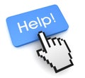 help push button concept 3d illustration Royalty Free Stock Photo