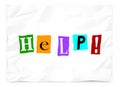 Help Ransom Note Call Plea Message Emergency