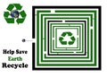 Help Save Earth Square Recycle Maze