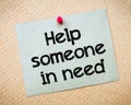 Help someone in need