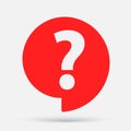 Help speech bubble symbol. FAQ. Question mark icon Royalty Free Stock Photo