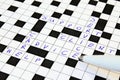 Help, Support, Advice, Client, Service Crossword Royalty Free Stock Photo