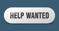 help wanted button. help wanted sign. key. push button. Royalty Free Stock Photo