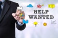 HELP WANTED CONCEPT Royalty Free Stock Photo