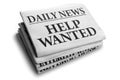 Help wanted daily newspaper headline