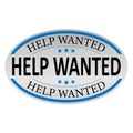 help wanted sign, emblem, label, badge,sticker. help wanted paper origami speech bubble. help wanted tag. help wanted Royalty Free Stock Photo