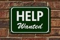 Help Wanted Sign Royalty Free Stock Photo