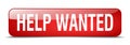 help wanted button Royalty Free Stock Photo