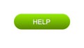 Help web interface button green color, support online, assistance application