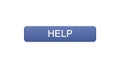 Help web interface button violet color, support online, assistance application