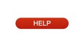 Help web interface button wine red color, support online, assistance application