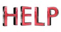Help 3d word Royalty Free Stock Photo