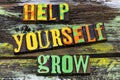 Help yourself grow talent design character personality