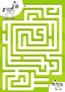 Help zebra find the son. Maze game for kids