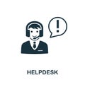 Helpdesk icon symbol. Creative sign from icons collection. Filled flat Helpdesk icon for computer and mobile