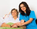 Helpful Nurses with Patients Royalty Free Stock Photo