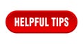 helpful tips button. rounded sign on white background Royalty Free Stock Photo