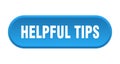 helpful tips button. rounded sign on white background Royalty Free Stock Photo