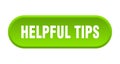 helpful tips button. rounded sign on white background Royalty Free Stock Photo