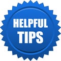 Helpful tips seal Royalty Free Stock Photo