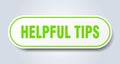 helpful tips sign. rounded isolated button. white sticker Royalty Free Stock Photo