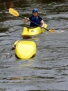 Helping a flipped kayaker