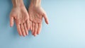 Helping hand, support in difficult situation, crisis. Last chance, hope concept Royalty Free Stock Photo
