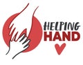 Helping hand, voluntary organization help and care