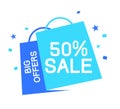 Sale logo 50 big offer