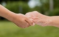 The helping hands for elderly home care