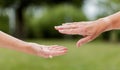 The helping hands for elderly home care