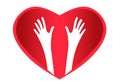 Helping Hands Heart logo