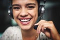 Helping people is my passion. Cropped portrait of an attractive young woman working in a call center. Royalty Free Stock Photo