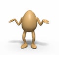 Helpless Egg Royalty Free Stock Photo