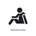 helpless human isolated icon. simple element illustration from feelings concept icons. helpless human editable logo sign symbol Royalty Free Stock Photo